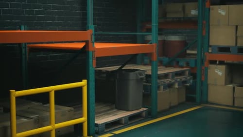 Packed Warehouse With Shelves of Boxes