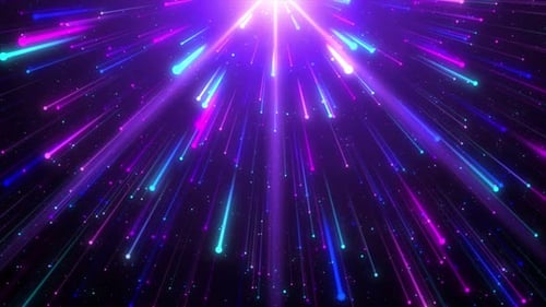 Neon Lights Hyper Speed Starburst Loop