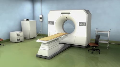 Modern CT Scan Machine in Medical Room
