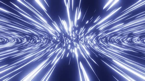 Blue To White Gradient Space Travel Vj Loop Background HD