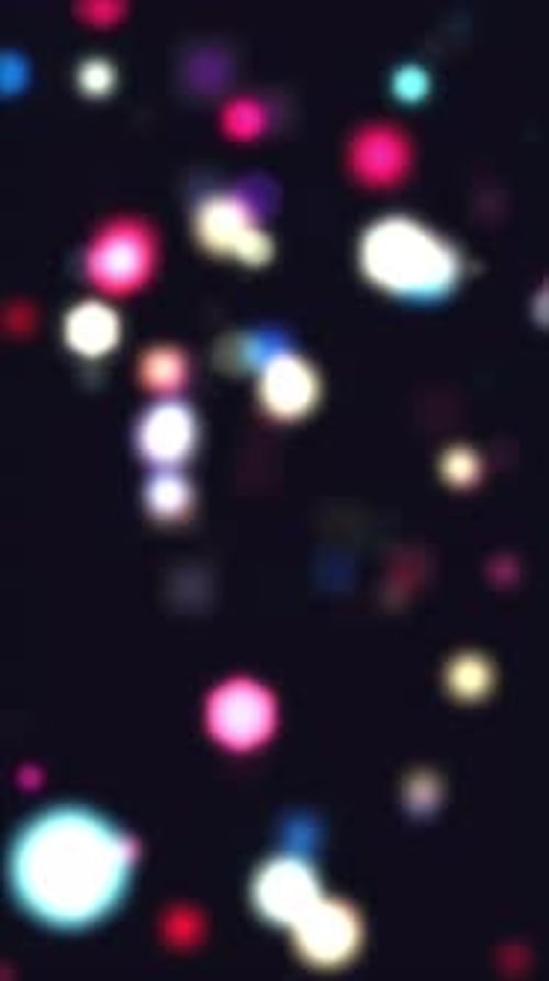 Colorful Abstract Bokeh Lights Floating Background