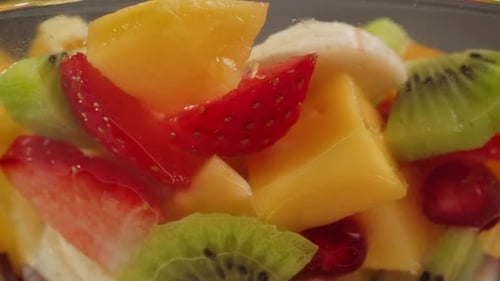 Close Up of Delicious Fruit Salad