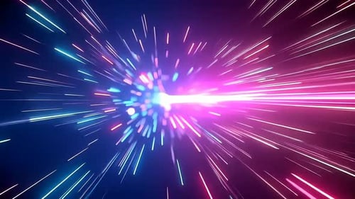 Portail de l'hyperespace cosmique avec des stries vibrantes