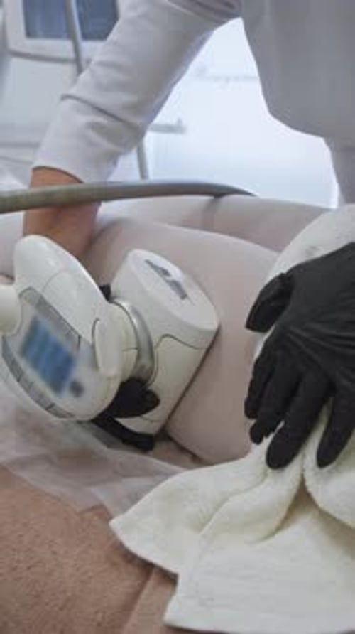 Medical Massage Procedure at Clinic