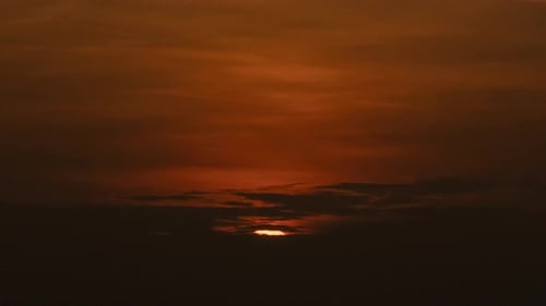 Golden Sunrise Time Lapse with Clouds