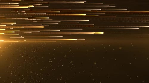 Golden Light Streaks Corporate Background Loop