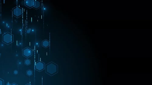 Geometric Composition Business Corporate Technology Particles Tunnel Digital Background Loop