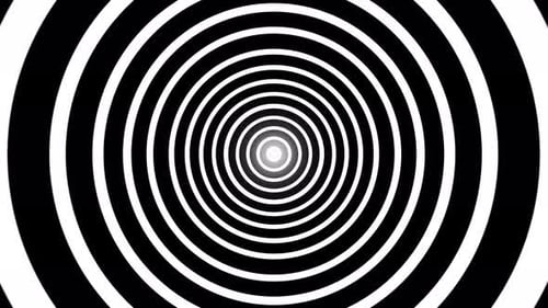 Hypnose, gestreifter Hintergrund, Kreise, Nahtlose Schleife