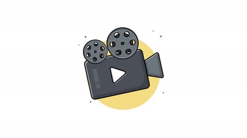 Vídeo de animación conceptual de reproductor de vídeo 4K