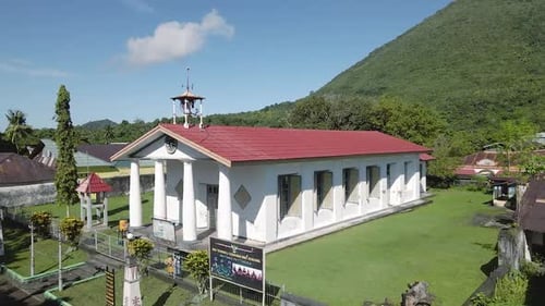 Aerial view of old church called Hollandische Kerk