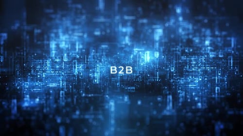 Digital Data Screen Words B2B