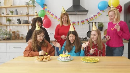 Teen Birthday Celebration With Family and Friends