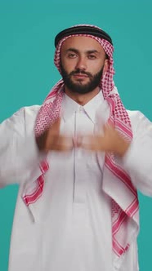 Vertical Video Person Doing Three Wise Monkeys Sign