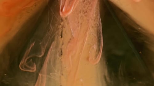 Dripping Ink Smoke Flow Glossy Ink Veil Crystal