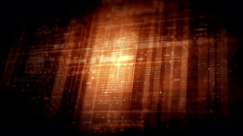 Immersive Data Matrix Display, Dynamic Information Network Simulation 01