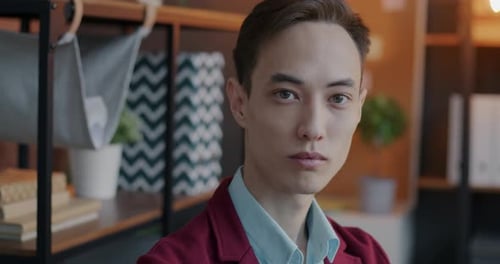 Young Adult Close Up in Office Setting