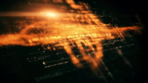 Advanced Data Matrix Simulation Vertical Background 13