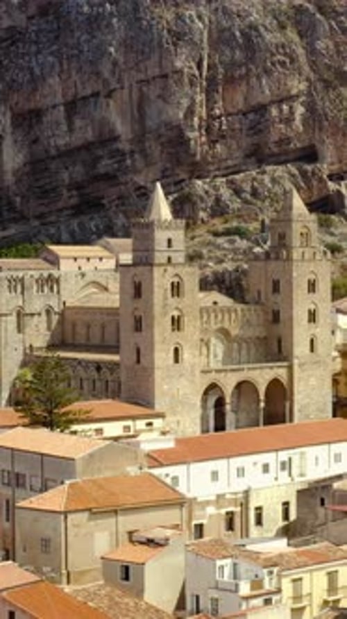 Beautiful City on Top of a Mountain in Province Action View of the Valley Top View of the Ancient