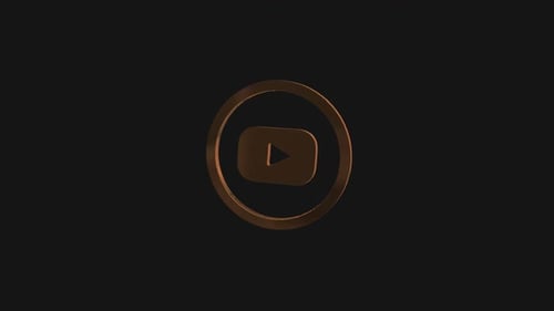 YouTube Logo 3D Alpha Channel