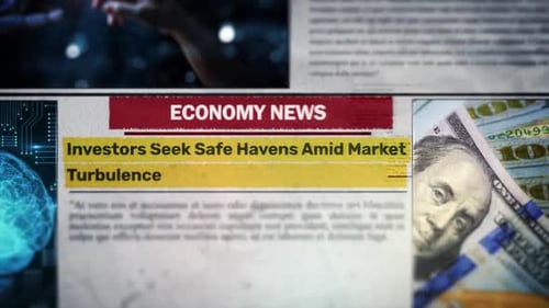 Investors Seek Safe Havens Amid Market Turbulence Newspaper Title