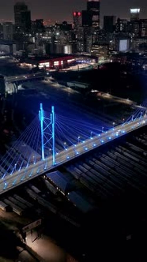 Mandela Bridge At Johannesburg In Gauteng South Africa.