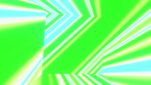 Abstract geometric lines green moving randomly vj loop 3d render. Magic transformation psychedelic