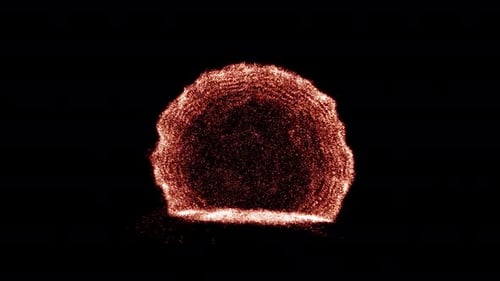 Abstract Particle Sphere Energy Reveal