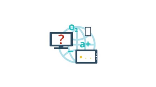 Flat Design Animated Education and Technology Icons