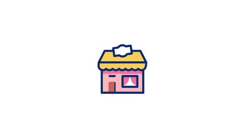 Animiertes Restaurant-Symbol