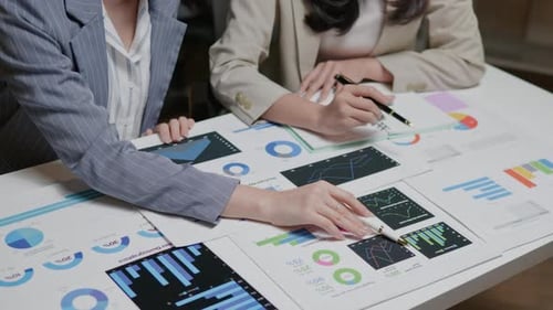 Group of teamwork businessman working and brainstorming in office
