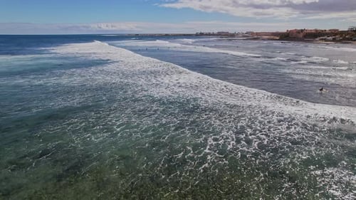 Surfers waiting for the wave