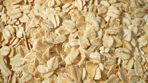 Rolled oats, a wholesome breakfast choice.
