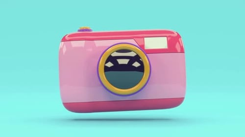 3D Animated Camera Icon for Photography and Creative Projects