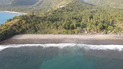 Aerial Beach Waves