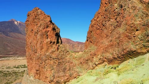 Volcanic Mountain Landscape in Teide National Park on Tenerife Canary Islands Spain