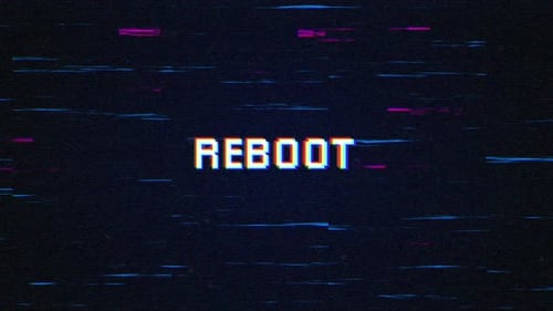 Falha de REINICIALIZAÇÃO e texto retrô