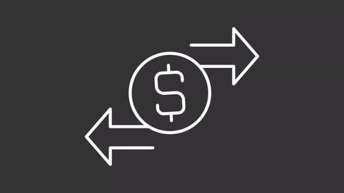 Minimalist Dollar Sign Exchange Icon Animation