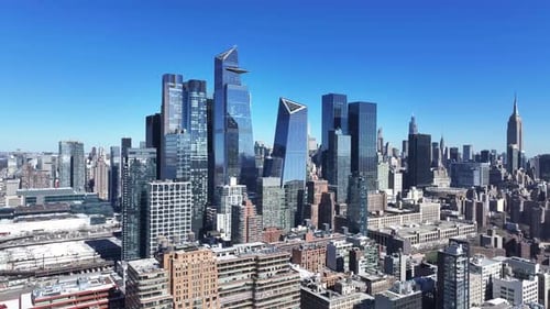 Downtown New York At Manhattan In New York United States.