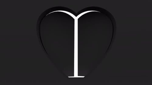 Open Door Black Heart Transparent Hole