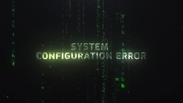 System Configuration Error Words On The Matrix Background, Backgrounds ...