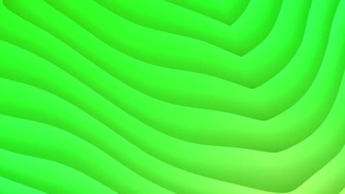 Abstract Green Fluid Waves Motion Background Loop