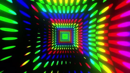 VJ Dance Colorful Looping Gradient Background For for Music Festival, Bar and Night Club 3d render