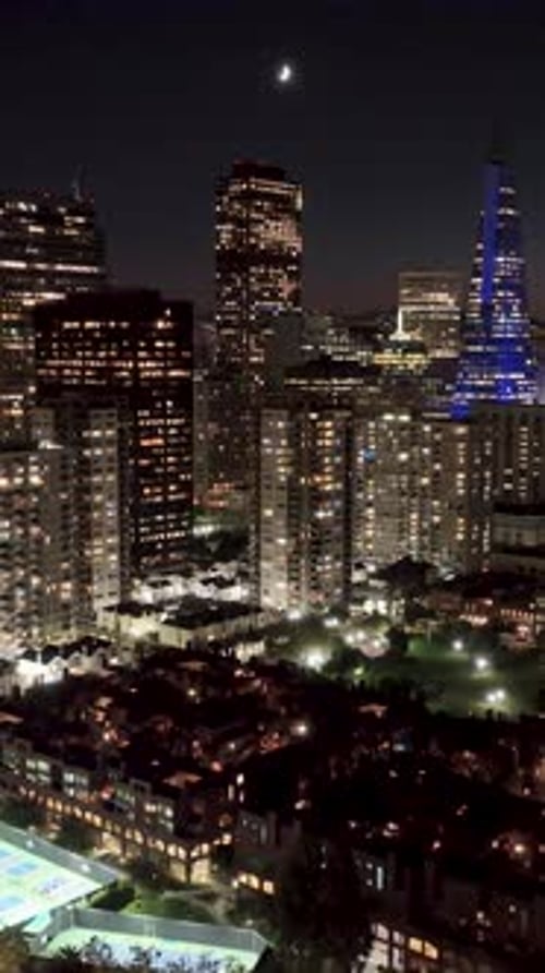 Night Sky at San Francisco in California United States.