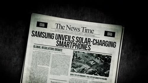 Gritty Animated Newspaper Headline Opener Reveal