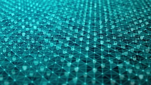 Cyber Security of Digital Data Network Protection. High-speed connection data analysis. background