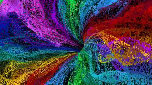 Vibrant Abstract Particle Swirl Loop Background
