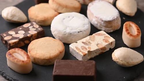 Delicious Assortment of Christmas Sweets Treats Display