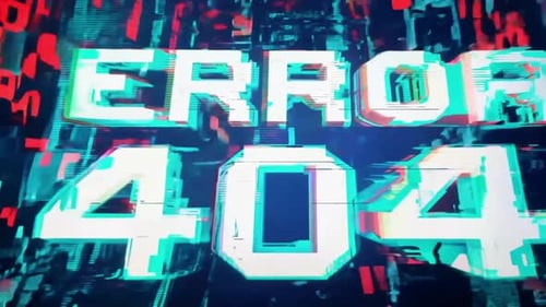 Erro 404 Mensagem de aviso Mensagem de erro de hacking de computador em segundo plano com falha