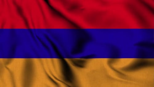 Seamless Waving Flag of Armenia