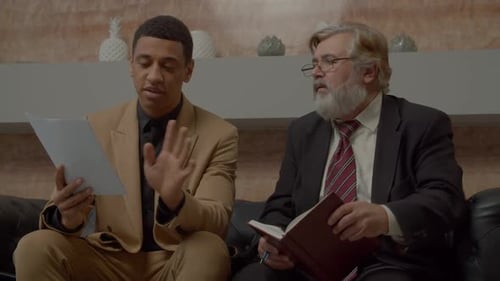 Successful Diverse Multiracial Businessmen Working on Business Project at Office